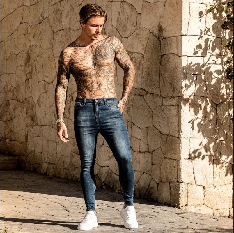 WEPBEL Men's Pencil Jeans Male Casual Fashion Mid Waist Skinny Stretch Denim Pants Long Slim Fit Trouser Streetwear
WEPBEL Men's Pencil Jeans Male Casual Fashion Mid Waist Skinny Stretch Denim Pants Long Slim Fit Trouser Streetwear