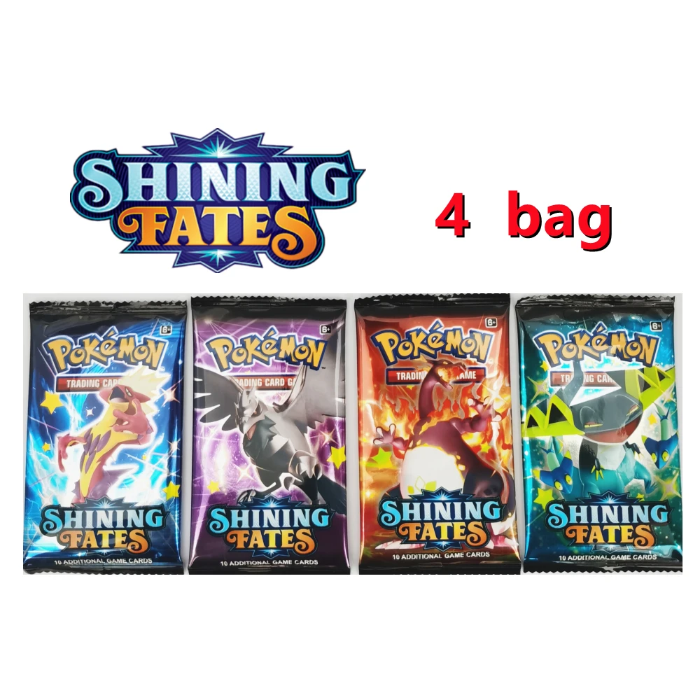 

Game Anime Pokémon Card SHINING FATES Pikachu Charizard Mewtwo GX EX Vmax Card Game Battle Collection Card Toy Gift