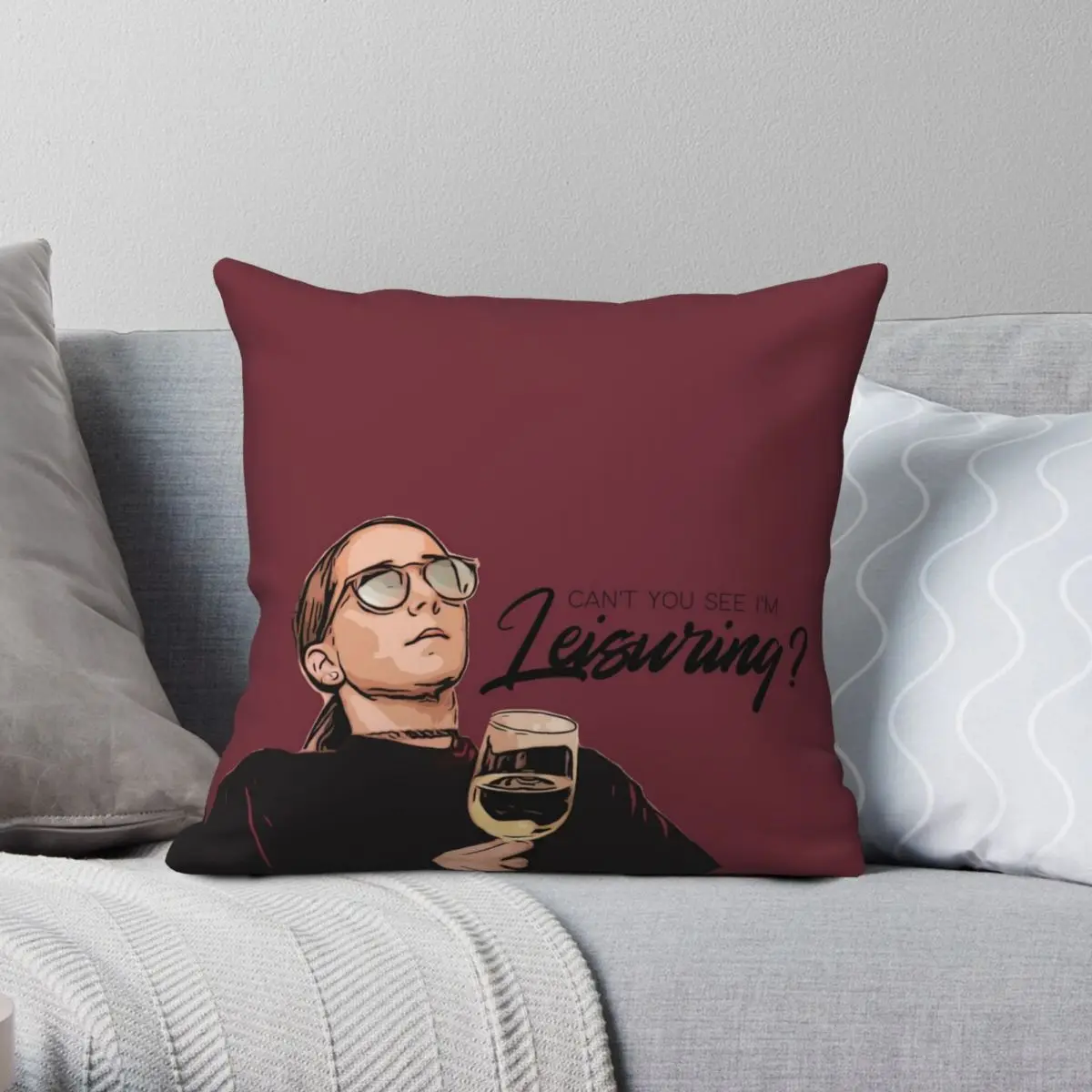I'm Leisuring Square Pillowcase Polyester Linen Velvet Printed Zip Decor Pillow Case Home Cushion Cover 18"
I'm Leisuring Square Pillowcase Polyester Linen Velvet Printed Zip Decor Pillow Case Home Cushion Cover 18"