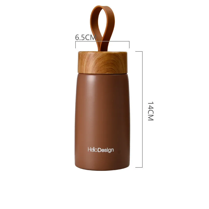 304 Stainless Steel Vacuum Flask Creative Wood Grain Lid Vacuum Water Bottle Cute Mini Pot-Bellied Cup Tea Cup Portable Thermos 
304 Stainless Steel Vacuum Flask Creative Wood Grain Lid Vacuum Water Bottle Cute Mini Pot-Bellied Cup Tea Cup Portable Thermos