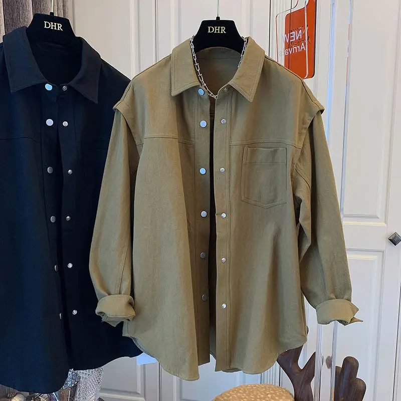 Design Sense Minority Retro Versatile Korean Loose Casual Fake Two-piece Washable Cotton Jacket Female
Design Sense Minority Retro Versatile Korean Loose Casual Fake Two-piece Washable Cotton Jacket Female