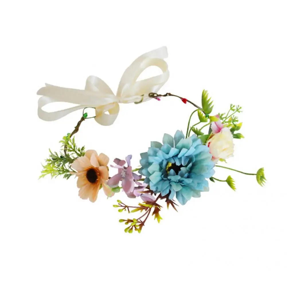 Lightweight Great Decorative Bridal Wreath Headwear Faux Silk Flower Bridal Wreath Multifunctional for Girl
Lightweight Great Decorative Bridal Wreath Headwear Faux Silk Flower Bridal Wreath Multifunctional for Girl