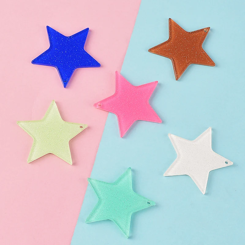 5PCS Sequins Candy Color Flat Star Acrylic Charm For Women DIY Jewelry Making Keychain Earring Necklace Bag Pendant Accessories
5PCS Sequins Candy Color Flat Star Acrylic Charm For Women DIY Jewelry Making Keychain Earring Necklace Bag Pendant Accessories