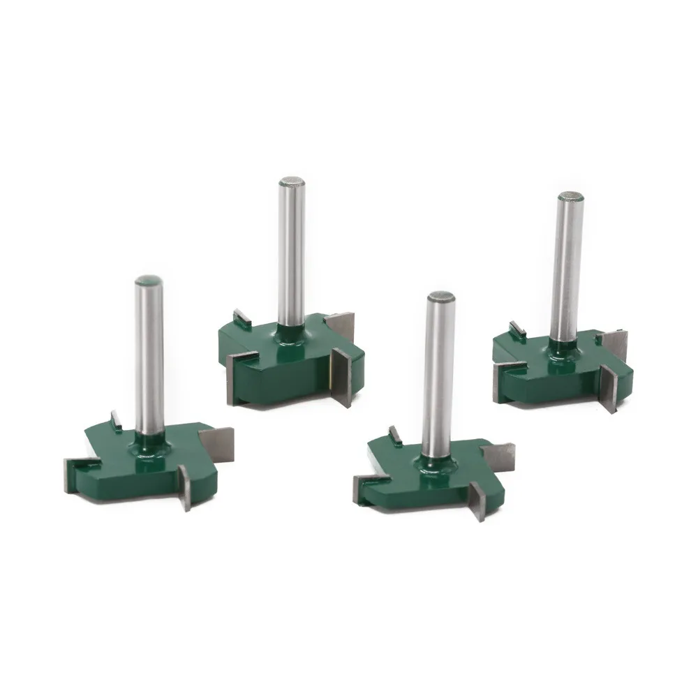 Four-Blade T-Shaped Cutter 6-Shank Slotted Woodworking Milling Router Bit Enhanced Heat-Resistant PTFE Coating Router Bits
Four-Blade T-Shaped Cutter 6-Shank Slotted Woodworking Milling Router Bit Enhanced Heat-Resistant PTFE Coating Router Bits
