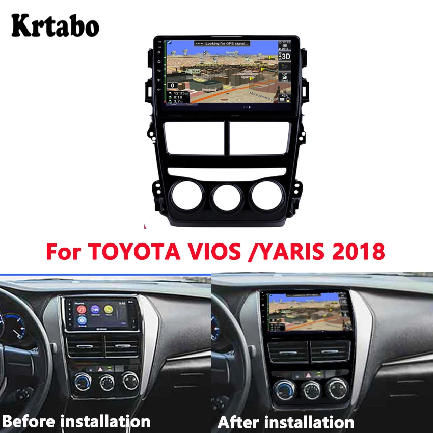 Автомобильный радиоприемник Android мультимедийный плеер 4G RAM для TOYOTA VIOS /YARIS 2018