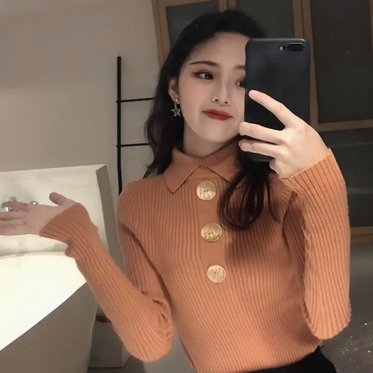 Thickened sweater long-sleeved bottoming shirt autumn and winter women's Korean version of all-match slim slimming
Thickened sweater long-sleeved bottoming shirt autumn and winter women's Korean version of all-match slim slimming