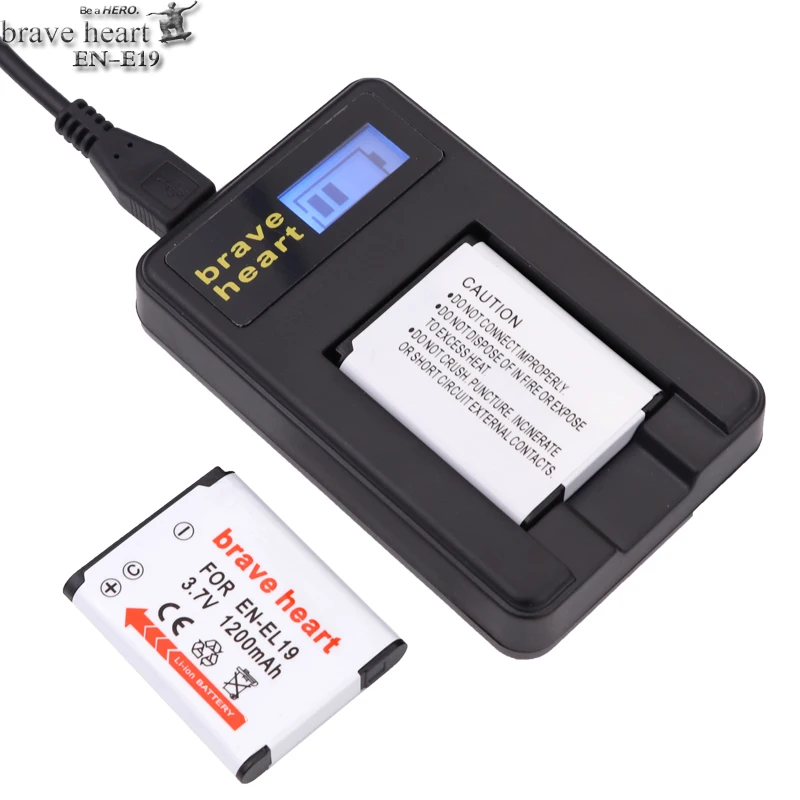 4 шт. Аккумулятор для камеры и зарядное устройство USB Nikon Coolpix S2600 S2700 S3100 S3500 S4100 S4150