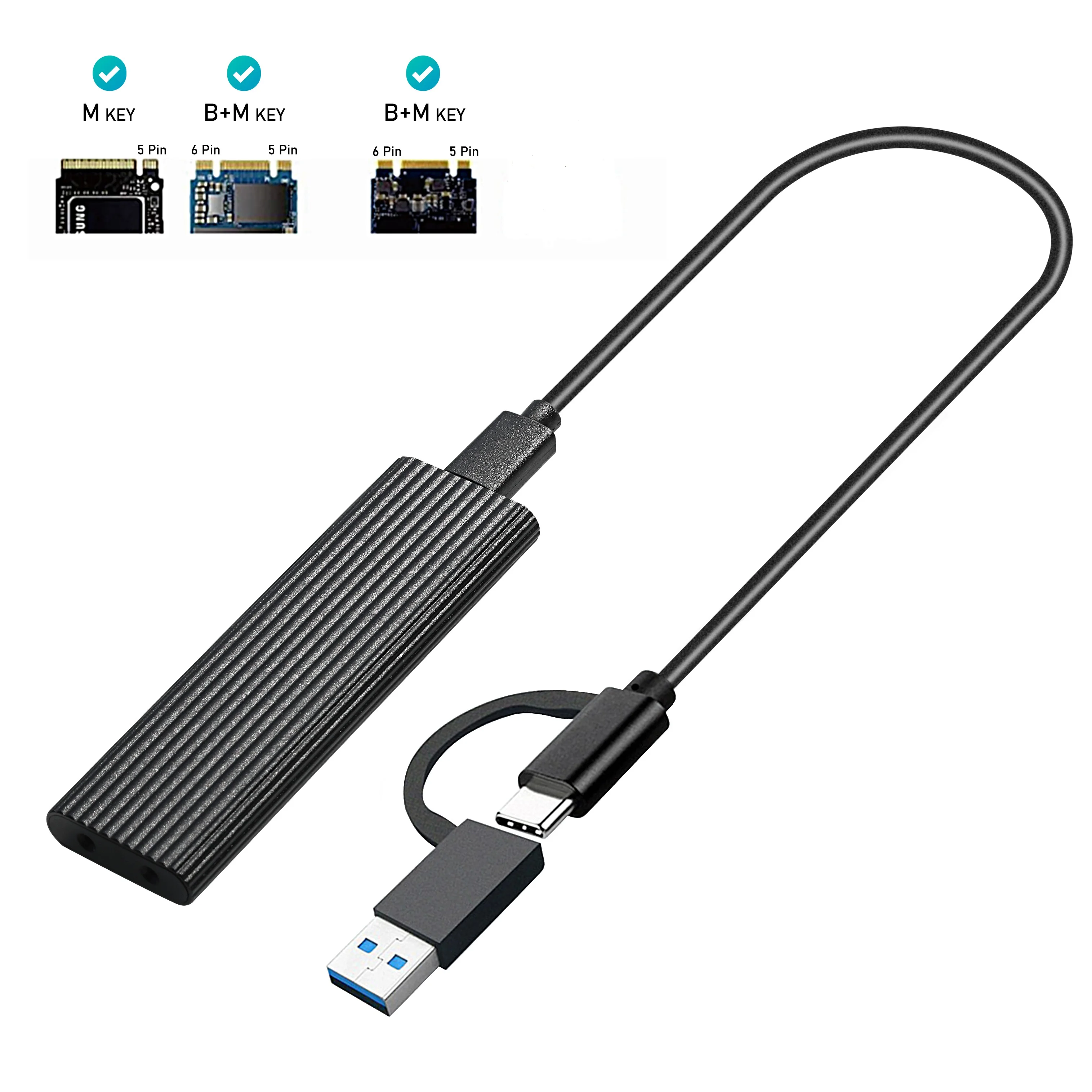 Protocol M2 Adapter NVMe Case10Gbps Dual M2 NVMe SSD Enclosure M2 NVMe PCIE/ NGFF SATA SSD Box W/ OTG Adapter For M.2 SSD
Protocol M2 Adapter NVMe Case10Gbps Dual M2 NVMe SSD Enclosure M2 NVMe PCIE/ NGFF SATA SSD Box W/ OTG Adapter For M.2 SSD