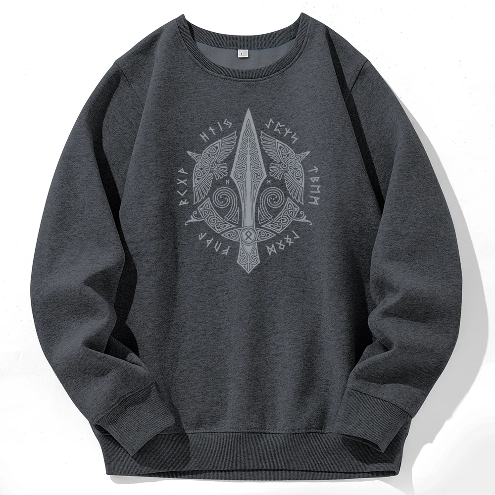 Hot Sale Sword Of Viking Legend Printing Hoodies O-Neck Brand Streetwear Thermal Vintage Men'S Sweatshirt Large Size Mens Hoodie
Hot Sale Sword Of Viking Legend Printing Hoodies O-Neck Brand Streetwear Thermal Vintage Men'S Sweatshirt Large Size Mens Hoodie