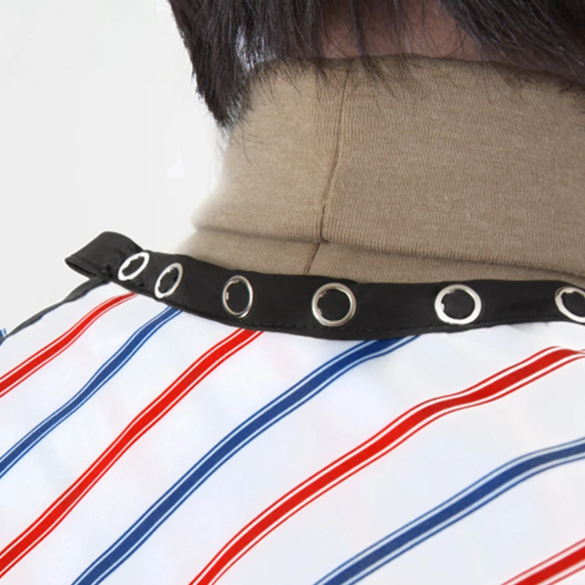 New Design Strip Style Salon Hair Cape Anti Dust Barber Hair Wrap Made With Soft Cloth Material Hairdresser Gown Size 120x150cm 
New Design Strip Style Salon Hair Cape Anti Dust Barber Hair Wrap Made With Soft Cloth Material Hairdresser Gown Size 120x150cm