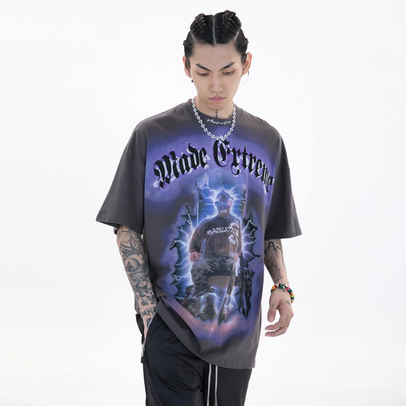 ELKMU Streetwear Men 2021 Summer T-shirt Men Harajuku Print Tshirt Summer Short Sleeve Oversize Tops Tees Cotton Male HE954
ELKMU Streetwear Men 2021 Summer T-shirt Men Harajuku Print Tshirt Summer Short Sleeve Oversize Tops Tees Cotton Male HE954