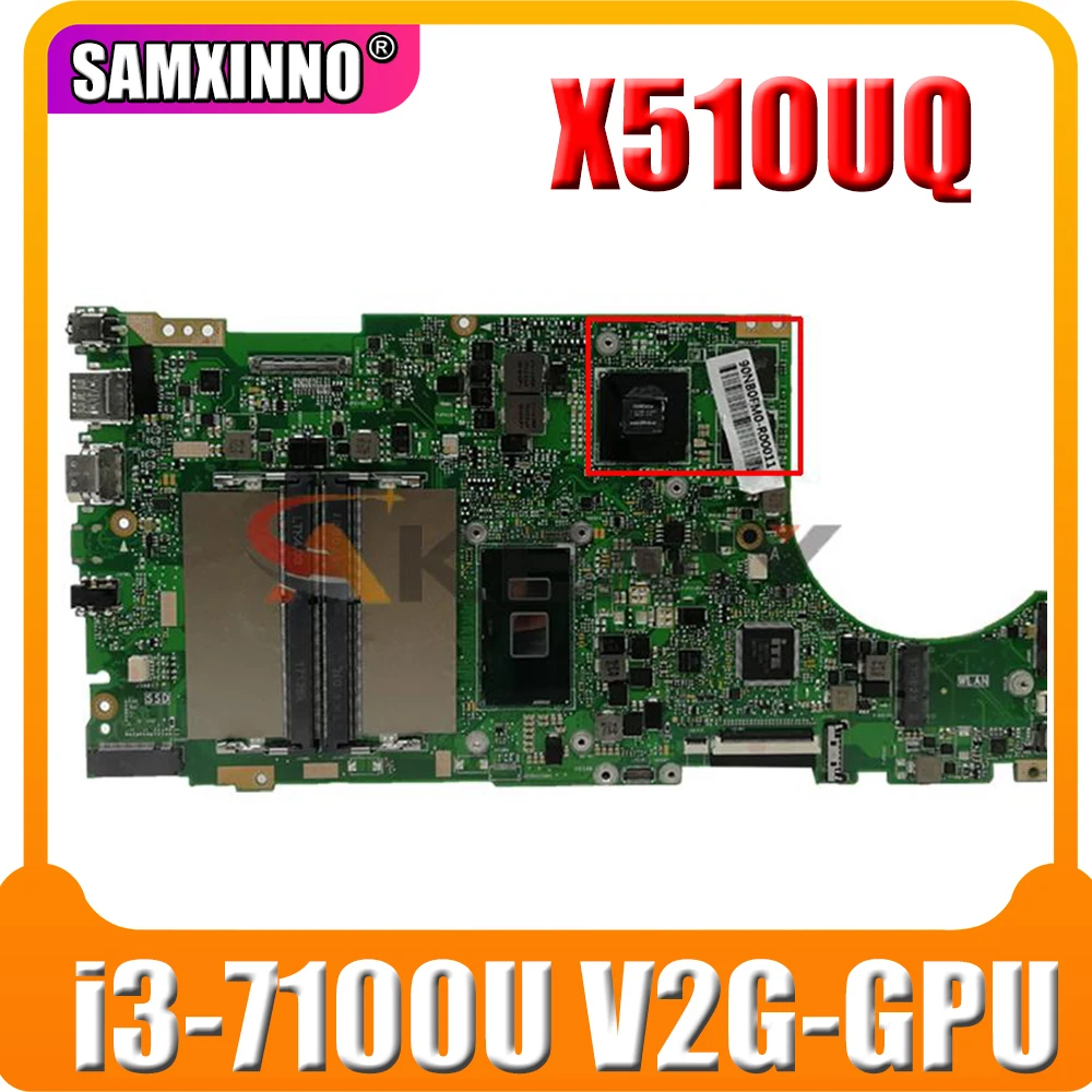 Новая материнская плата MB X510UQ для ASUS X510U X510UN X510UF X510UR X510URR X510UQR X510UN X510UFO Laotop
Новая материнская плата MB X510UQ для ASUS X510U X510UN X510UF X510UR X510URR X510UQR X510UN X510UFO Laotop