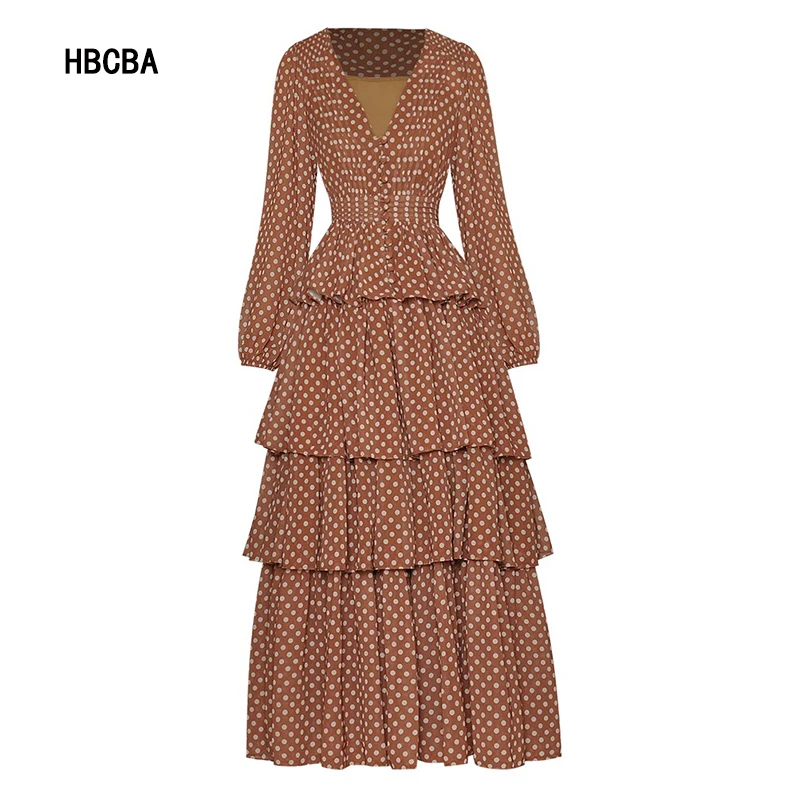 HBCBA V-neck Lantern Long Sleeve Waist Closing Cake Skirt Princess Style Long Wave Point Dress Fluffy Dress Autumn 2021 New Styl
HBCBA V-neck Lantern Long Sleeve Waist Closing Cake Skirt Princess Style Long Wave Point Dress Fluffy Dress Autumn 2021 New Styl