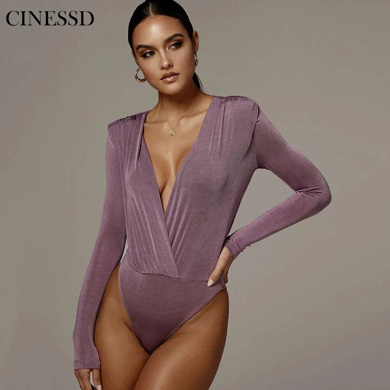 New Autumn And Winter Tops Feminine Sense Of Self-cultivation Deep V Sexy Long-sleeved Bodysuit Solid Color Fashion Temperament
New Autumn And Winter Tops Feminine Sense Of Self-cultivation Deep V Sexy Long-sleeved Bodysuit Solid Color Fashion Temperament