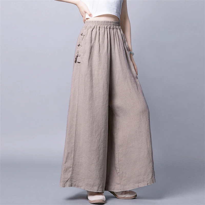 Vintage Oversize Cotton Linen Wide Leg Pants Women Summer Thin Loose Trousers Elegant Streetwear High Waist Casual Pants 2021
Vintage Oversize Cotton Linen Wide Leg Pants Women Summer Thin Loose Trousers Elegant Streetwear High Waist Casual Pants 2021
