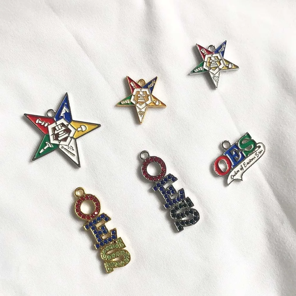 10Pcs 2 Color Order of theEastern Star Charms for Jewelry Findings DIY Letter Handmade Necklaces Pendants Earrings Making
10Pcs 2 Color Order of theEastern Star Charms for Jewelry Findings DIY Letter Handmade Necklaces Pendants Earrings Making