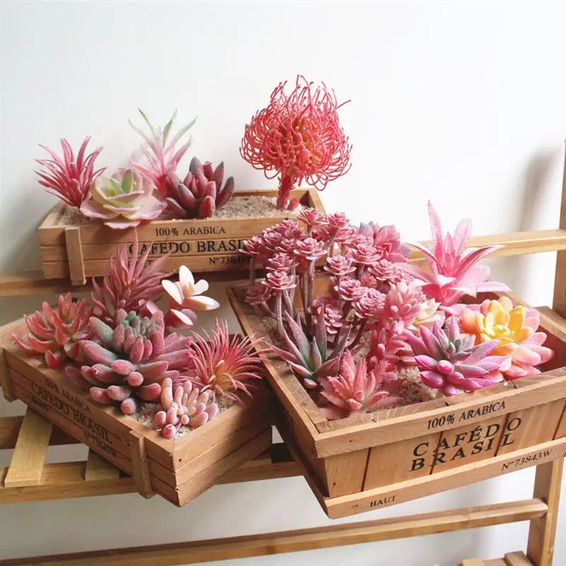 12PCS Artificial Plants Succulents Fake Mini Decoration Realistic Faux Flocking Unpotted Plantas Artificiales Para Decoracion
12PCS Artificial Plants Succulents Fake Mini Decoration Realistic Faux Flocking Unpotted Plantas Artificiales Para Decoracion