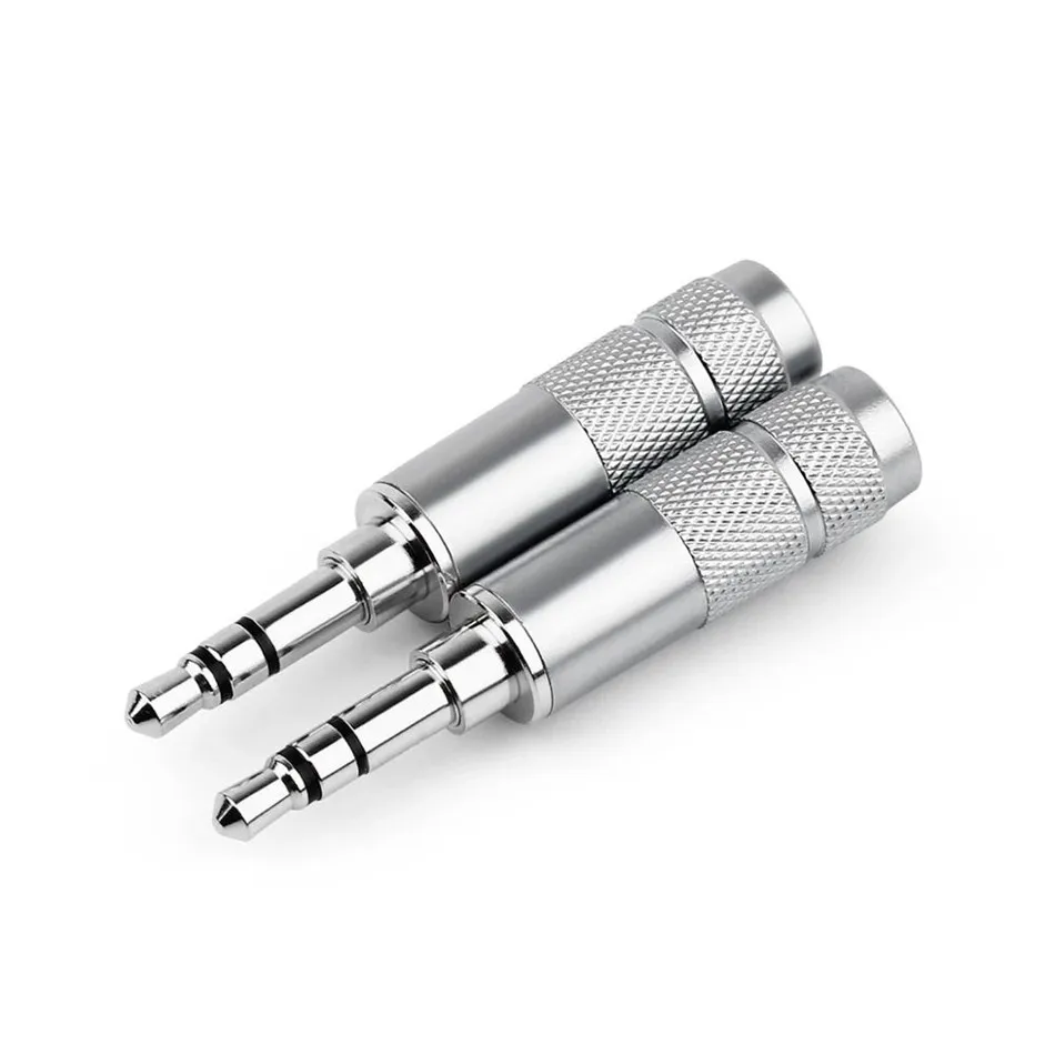 Rhodium Plated 3.5mm Jack 3 Poles Plug Connectors Earphone Splice Adapter Headphone Terminal Connector For 6mm Speaker Cable
Rhodium Plated 3.5mm Jack 3 Poles Plug Connectors Earphone Splice Adapter Headphone Terminal Connector For 6mm Speaker Cable