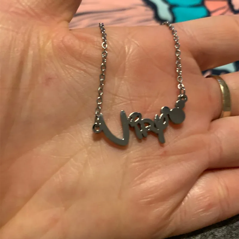 Custom Cartoon Mickey Minnie Name Necklace Kids Girl Stainless Steel Mouse Letter Link Chain Necklaces Trendy Women Girl Gifts
Custom Cartoon Mickey Minnie Name Necklace Kids Girl Stainless Steel Mouse Letter Link Chain Necklaces Trendy Women Girl Gifts