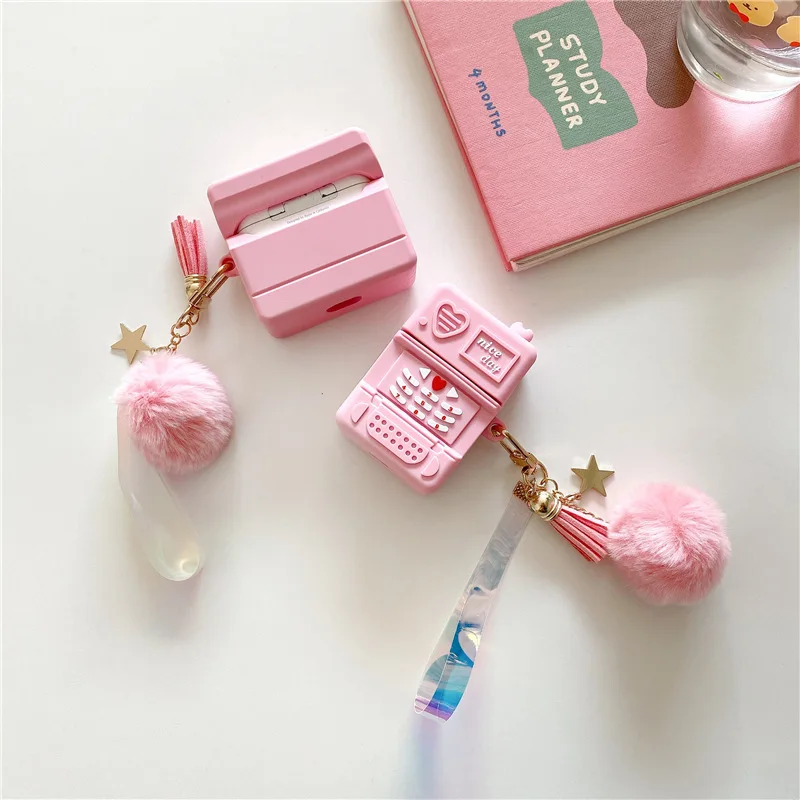 Fashion Fur Ball Keychain Protective Case For Air Pods 1/2 Cute Pink Phone Earphone Case Silicone Cove For Airpods Pro 3 Case
Fashion Fur Ball Keychain Protective Case For Air Pods 1/2 Cute Pink Phone Earphone Case Silicone Cove For Airpods Pro 3 Case