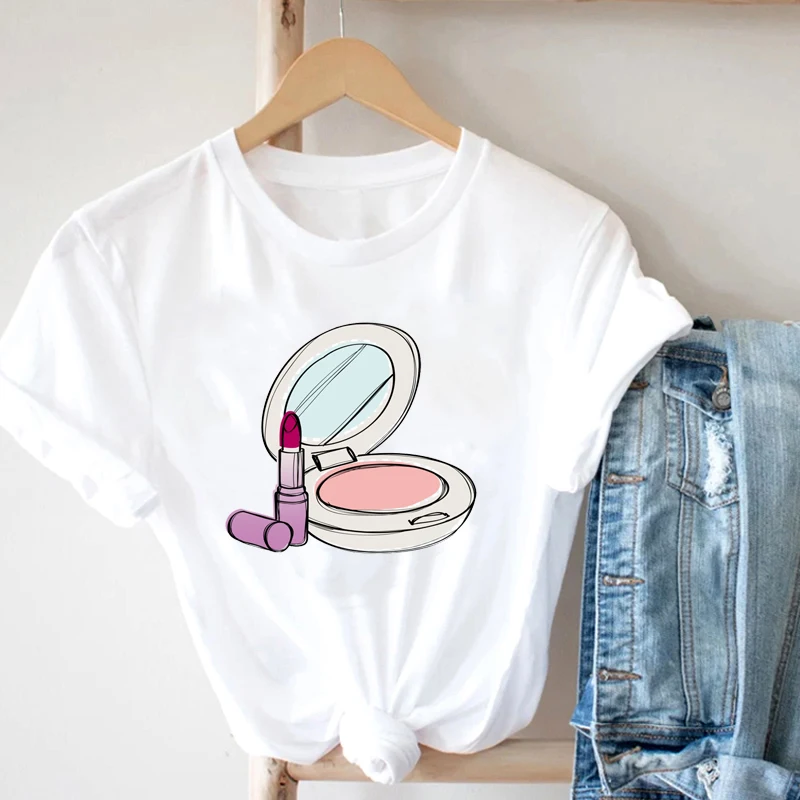 Hip Hop T-Shirt Korean Fashion Design T-Shirt Charming Beauty Makeup Cartoon Printed T-Shirt Women Anime Clothes for Teenager
Hip Hop T-Shirt Korean Fashion Design T-Shirt Charming Beauty Makeup Cartoon Printed T-Shirt Women Anime Clothes for Teenager