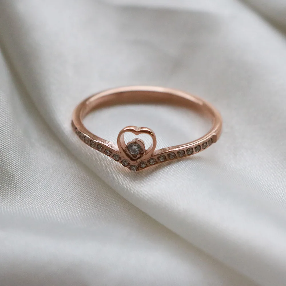 Fashion Chic Minimalist Jewelry Stainless Steel Rose Heart Finger Zircon Ring Engagement CZ Stone Ring for Women 
Fashion Chic Minimalist Jewelry Stainless Steel Rose Heart Finger Zircon Ring Engagement CZ Stone Ring for Women