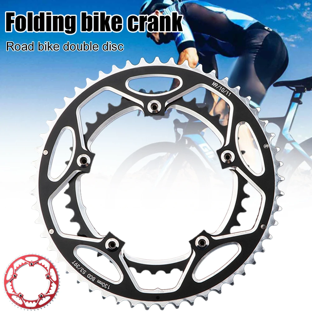 53T-39T Bicycle Chainring Aluminium Alloy Double Round Bike Chainwheel for 9 10 11 Speed Road/Folding Bicycle Accessories
53T-39T Bicycle Chainring Aluminium Alloy Double Round Bike Chainwheel for 9 10 11 Speed Road/Folding Bicycle Accessories