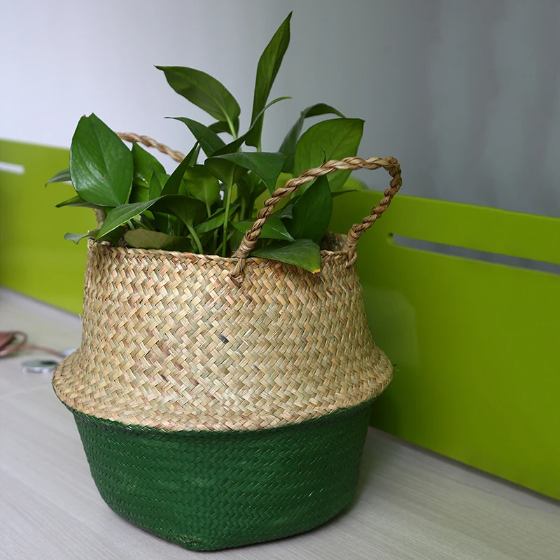 4 Styles Decorative Green Storage Basket Folding Laundry Basket Wicker Toys Container Flower Plant Pot Home Storage Organizer
4 Styles Decorative Green Storage Basket Folding Laundry Basket Wicker Toys Container Flower Plant Pot Home Storage Organizer