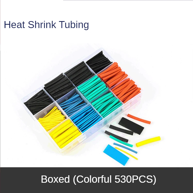 Heat shrinkable pipe 530pcs / package heat shrinkable pipe sleeve protective cable polyolefin insulating sleeve shrink wrap
Heat shrinkable pipe 530pcs / package heat shrinkable pipe sleeve protective cable polyolefin insulating sleeve shrink wrap