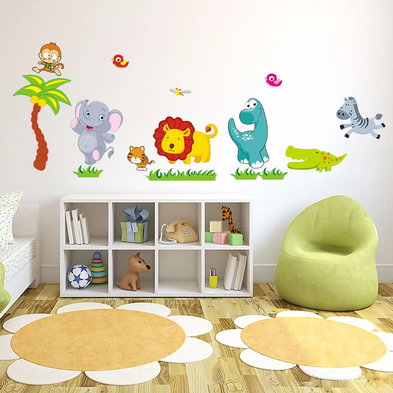 1 Set Funny Zoo Cute Dinosaur Zebra Giraffe Monkey Wall Stickers For Kids Room Children Bedroom DIY Wall Decals Poster Mural
1 Set Funny Zoo Cute Dinosaur Zebra Giraffe Monkey Wall Stickers For Kids Room Children Bedroom DIY Wall Decals Poster Mural
