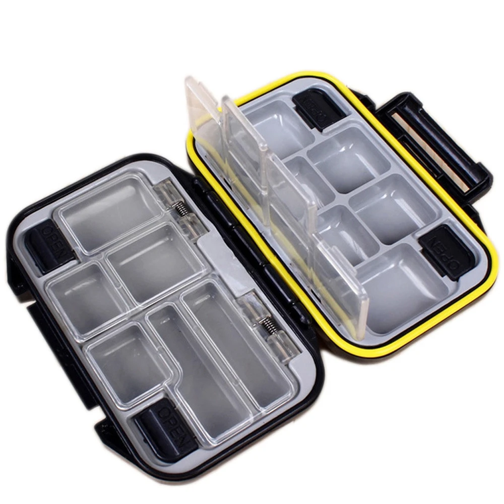 12 Compartments Plastic Fishing Box Bait Two-color Fishing Tackle Boxes Fish Lures Hooks Storage Accessories
12 Compartments Plastic Fishing Box Bait Two-color Fishing Tackle Boxes Fish Lures Hooks Storage Accessories
