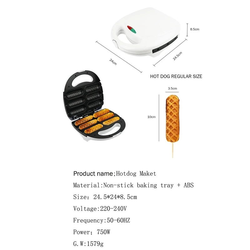 Grilled Sausage Machine Barbecue Machine Hot Dog Machine Sausage Party 220V Breakfast Machine EU Plug
Grilled Sausage Machine Barbecue Machine Hot Dog Machine Sausage Party 220V Breakfast Machine EU Plug