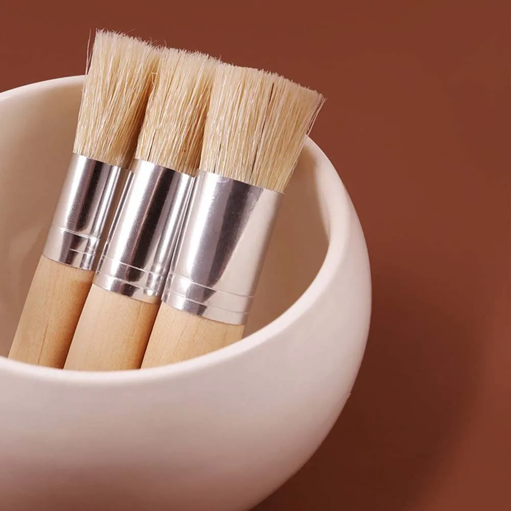 3 PCS Wooden Stencil Brush Painting Bristle Brushes Wood Bristle Template Brush for Acrylic Oil Watercolor Painting Project Card
3 PCS Wooden Stencil Brush Painting Bristle Brushes Wood Bristle Template Brush for Acrylic Oil Watercolor Painting Project Card