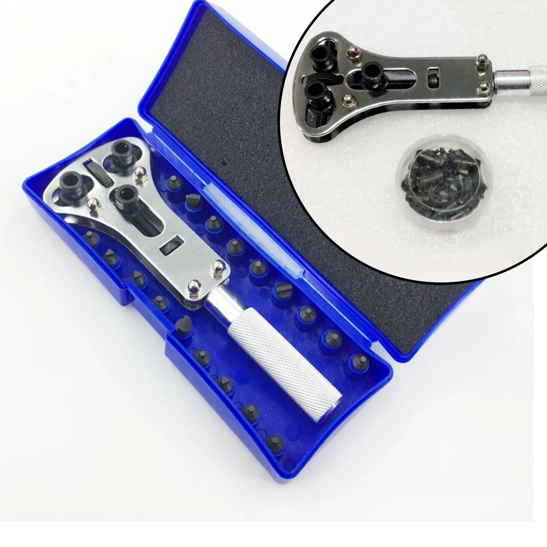 Adjustable Wrench Open Tool Watch Back Case Opener Watchmaker Base Screws Disassembly Watch Repair Tool
Adjustable Wrench Open Tool Watch Back Case Opener Watchmaker Base Screws Disassembly Watch Repair Tool
