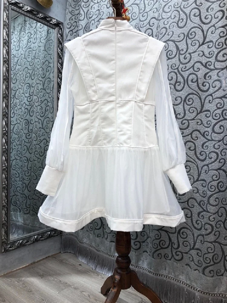 Top Quality Women's Dress 2020 Autumn Style Ladies Stand Neck Vintage Ball Button Front Long Sleeve Big Swing Party Luxury Dress
Top Quality Women's Dress 2020 Autumn Style Ladies Stand Neck Vintage Ball Button Front Long Sleeve Big Swing Party Luxury Dress
