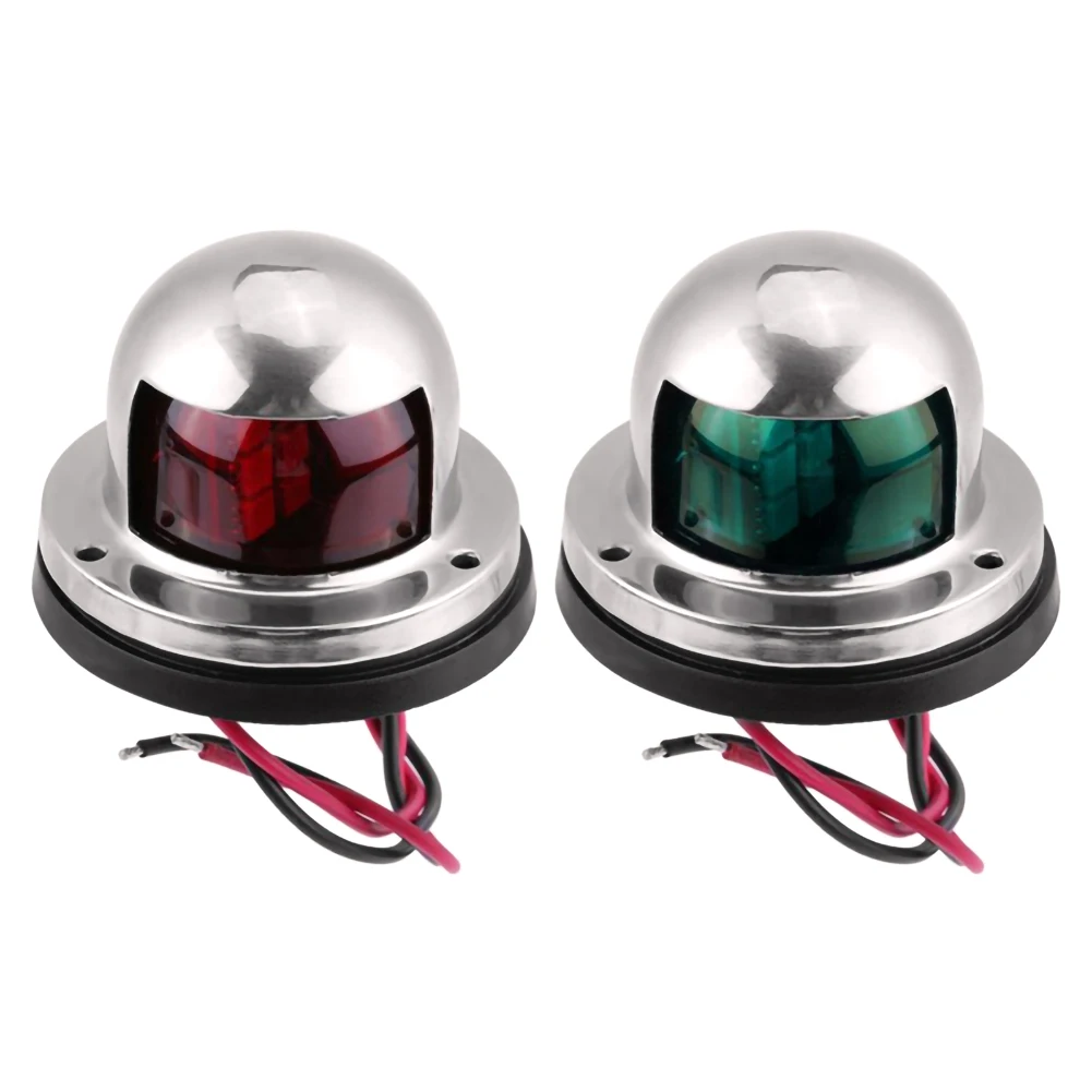 Red & Green Stainless Steel LED Bow Navigation Light Red Green Sailing Signal Light for Marine For Boat Yacht Warning Light
Red & Green Stainless Steel LED Bow Navigation Light Red Green Sailing Signal Light for Marine For Boat Yacht Warning Light