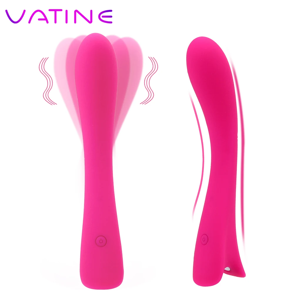 

VATINE 9 скоростей волшебная палочка для точки G фаллоимитатор вибратор секс-игрушки для женщин USB зарядка Женский мастурбатор AV вибратор