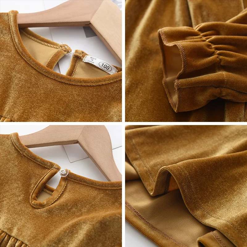 2021 New Spring Autumn Girls Dress Fashion Long Sleeve Velour Dress Children Sweet Ruffles Clothes Baby Clothing Princess Dress
2021 New Spring Autumn Girls Dress Fashion Long Sleeve Velour Dress Children Sweet Ruffles Clothes Baby Clothing Princess Dress