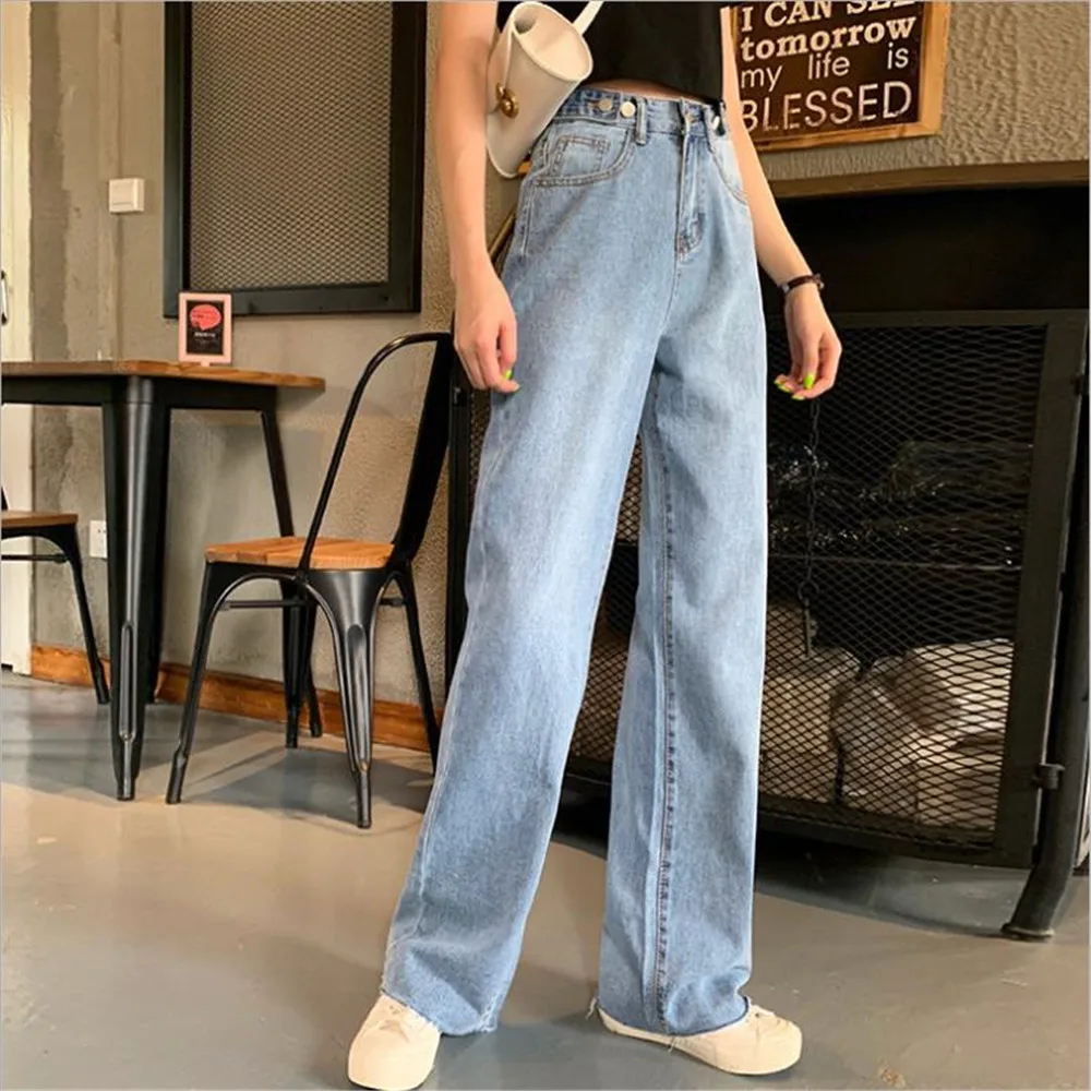 Women Jeans 2021 New Casual denim pants Mid waist stright long pants Spring Summer blue Jeans female high quality trousers
Women Jeans 2021 New Casual denim pants Mid waist stright long pants Spring Summer blue Jeans female high quality trousers
