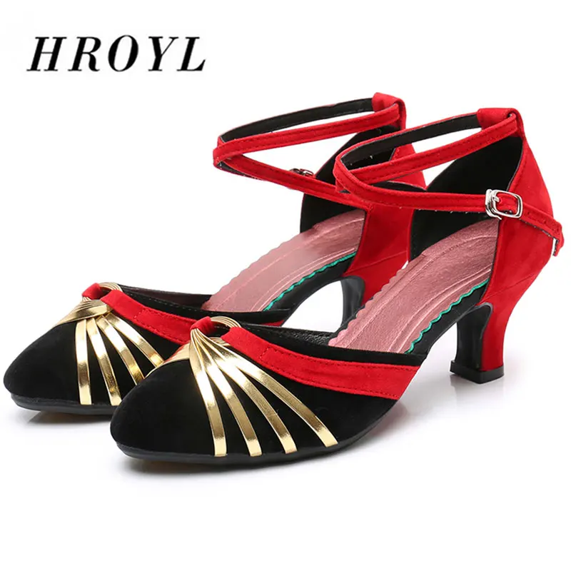 HROYL Hot-selling Modern Latin Dance Shoes for dancing Women Latin Tango Ballroom PU+Satin +Rubber sole dance women shoes Heeled
HROYL Hot-selling Modern Latin Dance Shoes for dancing Women Latin Tango Ballroom PU+Satin +Rubber sole dance women shoes Heeled