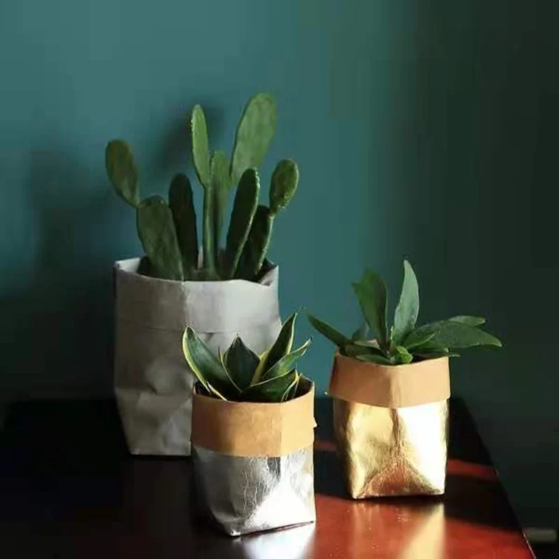 Washable Kraft Paper Bags Plant Flowers Pots Creative Reuseable Decoration Flower Pot Multifunction Sundries Bread Storage Bag
Washable Kraft Paper Bags Plant Flowers Pots Creative Reuseable Decoration Flower Pot Multifunction Sundries Bread Storage Bag