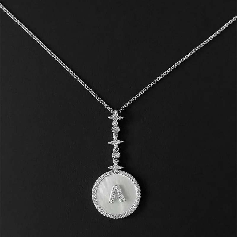 S925 sterling silver white mother-of-pearl necklace popular simple and beautiful wedding event lover gift trend fashion 
S925 sterling silver white mother-of-pearl necklace popular simple and beautiful wedding event lover gift trend fashion