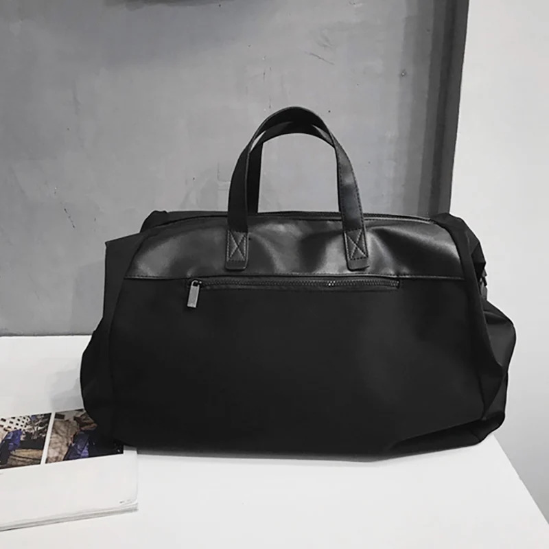 Men's Travel Bag Nylon PU Sports Gym Bags Waterproof Handbag Large Capacity Luggage Bags Business Duffel Bag Black Gray XA380F
Men's Travel Bag Nylon PU Sports Gym Bags Waterproof Handbag Large Capacity Luggage Bags Business Duffel Bag Black Gray XA380F