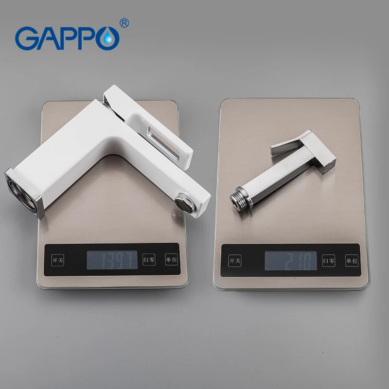 GAPPO Basin Faucet White Bathroom Sink mixers With bidet faucet brass bathroom mixer taps torneira G1017-1