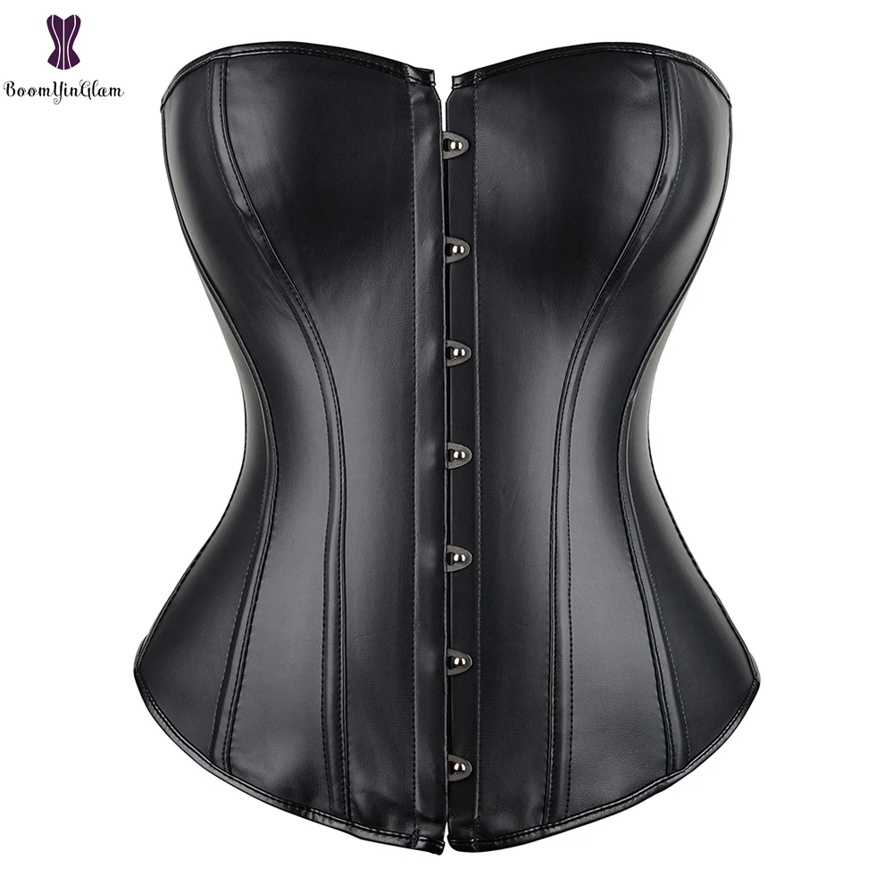 Punk Style Sexy Women's Plus Size Faux Leather Bustier Top Lace Up Boned Overbust Corset
Punk Style Sexy Women's Plus Size Faux Leather Bustier Top Lace Up Boned Overbust Corset