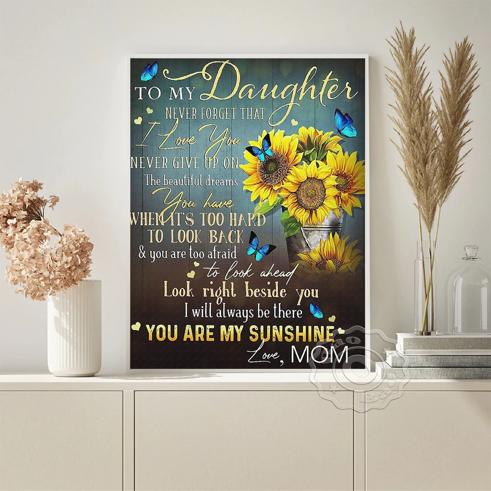 Inspirational Quote Typography Art Prints Poster Flower Sunflower Canvas Painting Family Wall Picture Home Decor Daughter Gift
Inspirational Quote Typography Art Prints Poster Flower Sunflower Canvas Painting Family Wall Picture Home Decor Daughter Gift