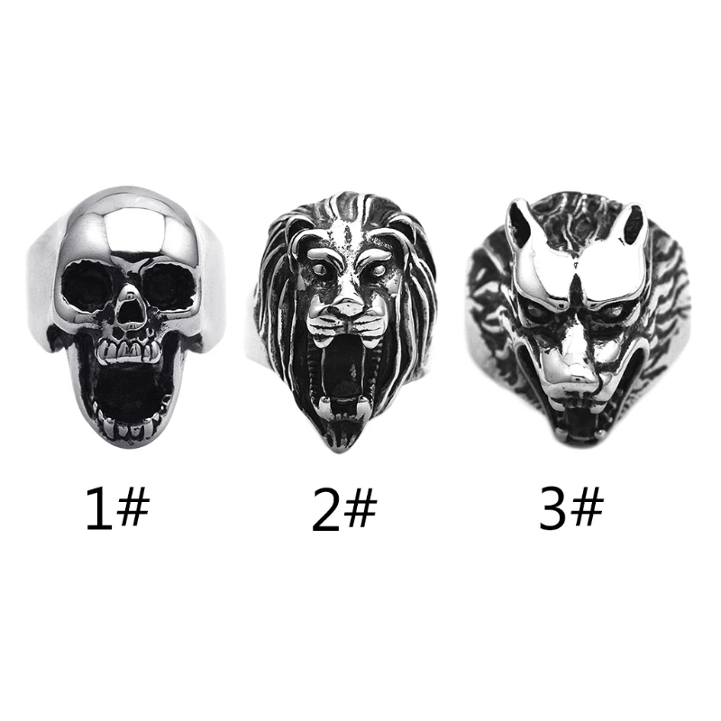 Stainless Steel Beer Bottle Opener Multi Function Vintage Gothic Biker Punk Skull/Lion/Wolf Men Ring Jewelry 
Stainless Steel Beer Bottle Opener Multi Function Vintage Gothic Biker Punk Skull/Lion/Wolf Men Ring Jewelry