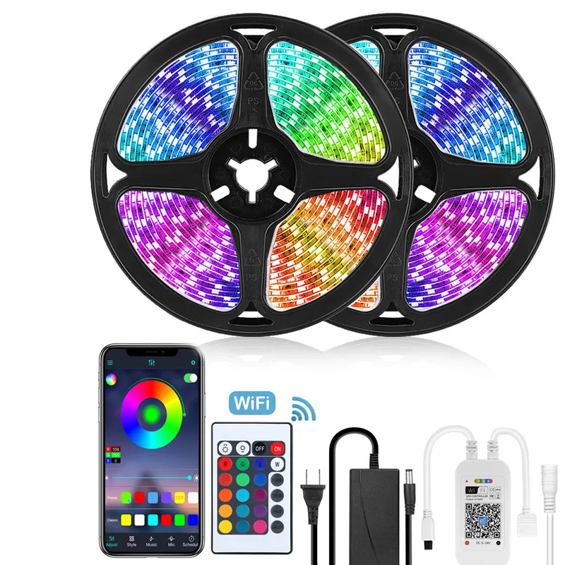 5M/10M led light strips 2835 RGB waterproof led strip Tape Flexible Neon LED Strip Decor for Room with IR Remote WiFi Contoller
5M/10M led light strips 2835 RGB waterproof led strip Tape Flexible Neon LED Strip Decor for Room with IR Remote WiFi Contoller