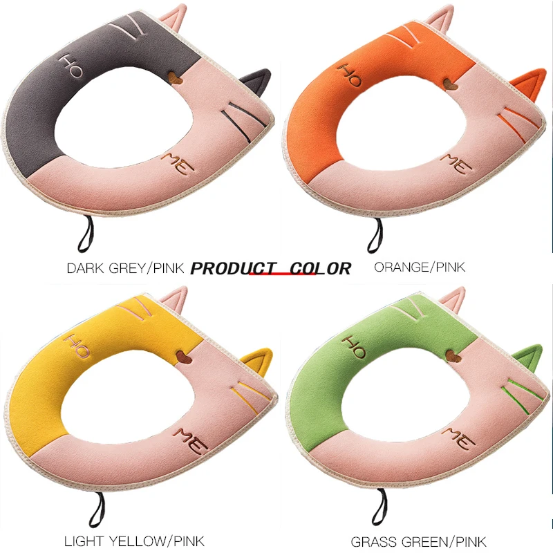 Toilet Cushion Seat Covers Warm Thickened Toilet Trap Household Bathroom Cover Cushion Toilet Seat Cushion Can Be Washed 
Toilet Cushion Seat Covers Warm Thickened Toilet Trap Household Bathroom Cover Cushion Toilet Seat Cushion Can Be Washed