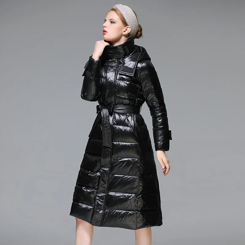 White duck down jacket women's medium length 2020 new Korean slim fit thickened warm jacket 
White duck down jacket women's medium length 2020 new Korean slim fit thickened warm jacket